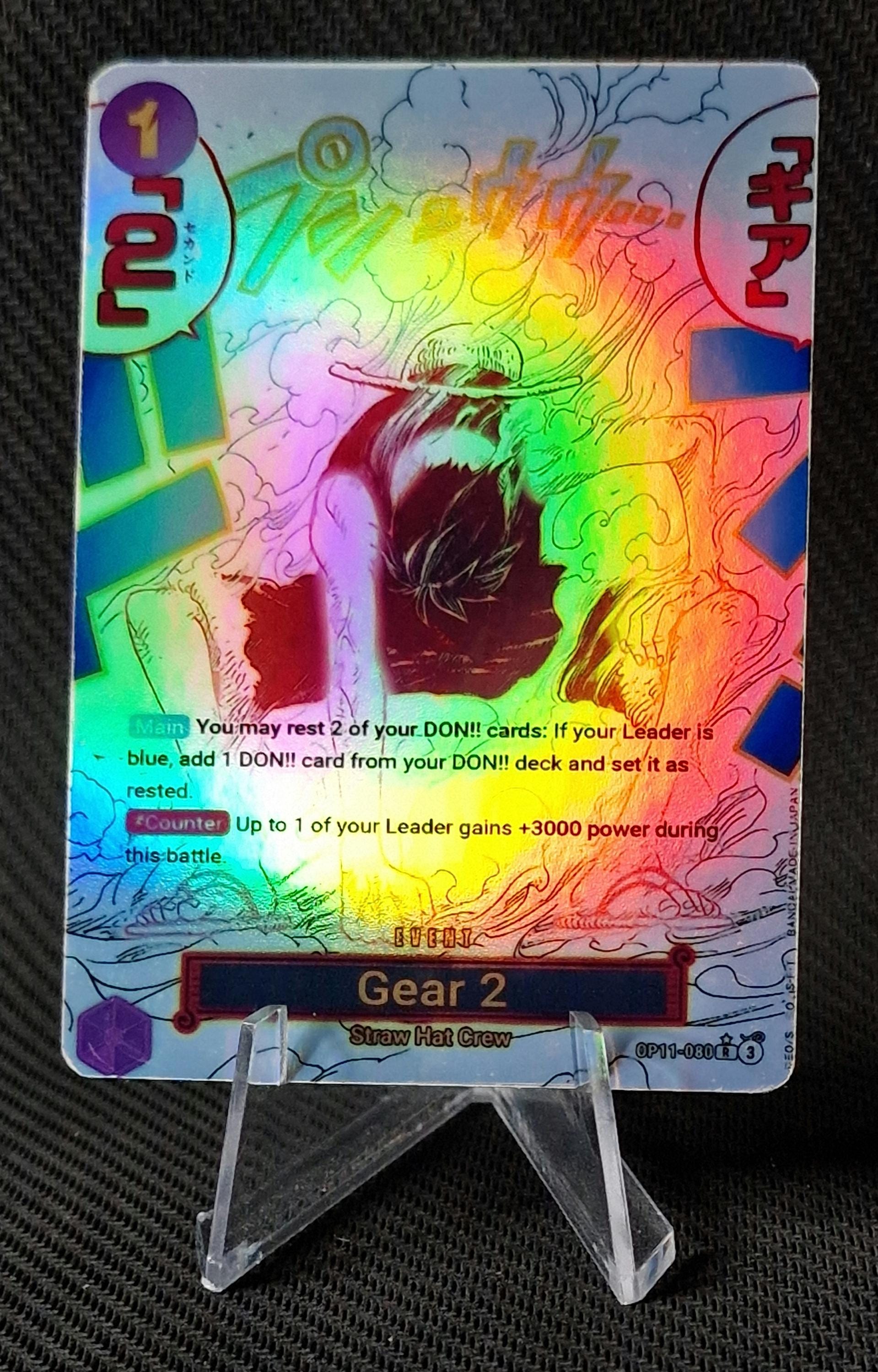 One Piece Proxy Card Holo - Gear 2 OP11-080 Event - Etsy