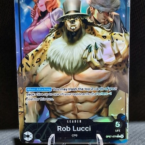 One Piece Proxy-Karte Holo - Rob Lucci Leader OP07-079 Alt Art