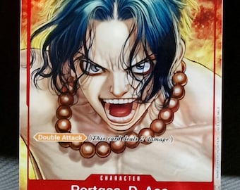 One Piece Proxy Card Holo - Portgas D. Ace P-028 One Piece