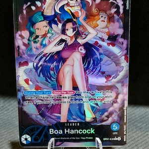 One Piece proxy card Holo - Boa Hancock Leader OP07-038 Alt art