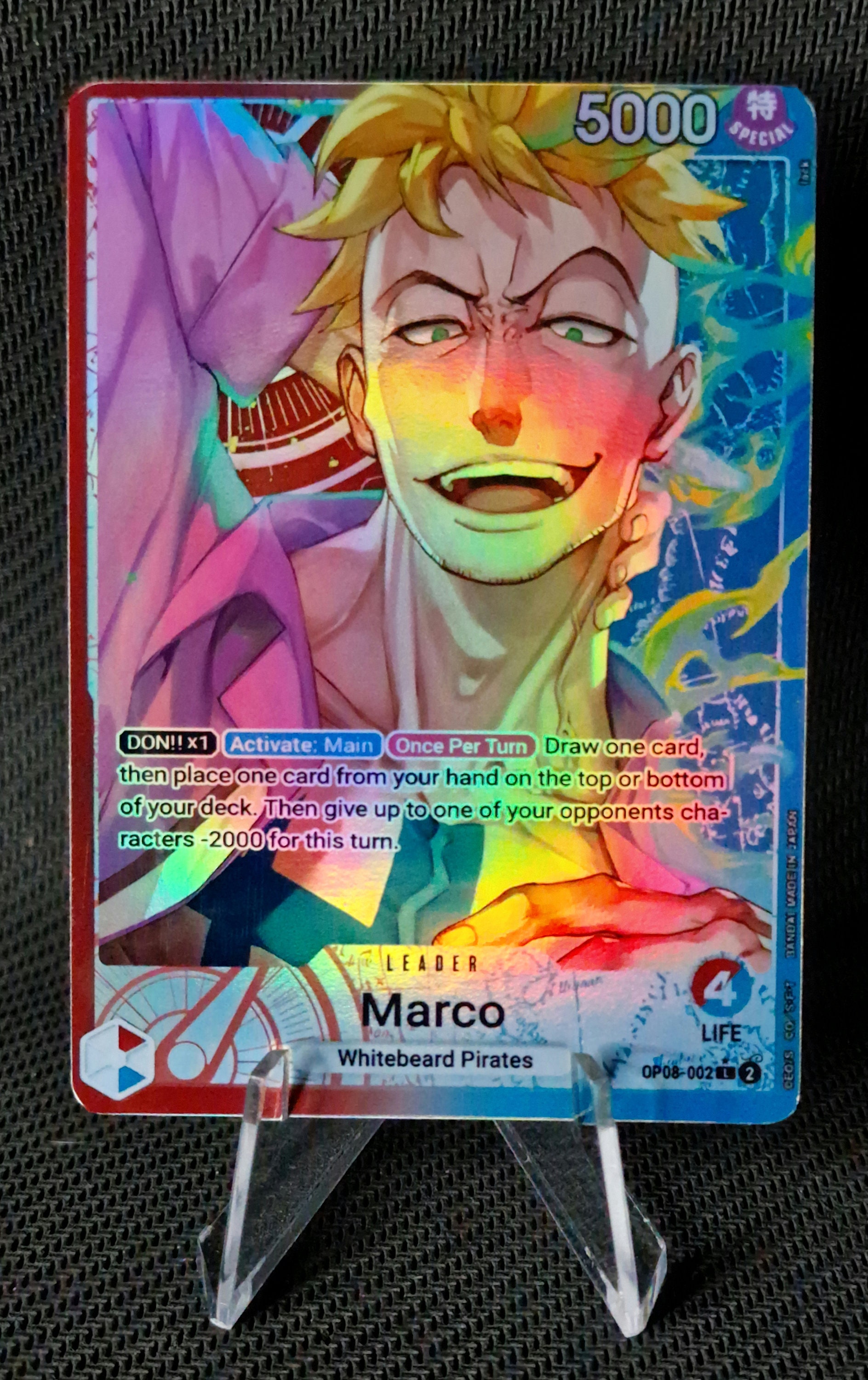 One Piece Proxy Card Holo - Marco Leader OP08-002 Classic One Piece Proxy Card Holo - Marco Leader OP08-002 Classic