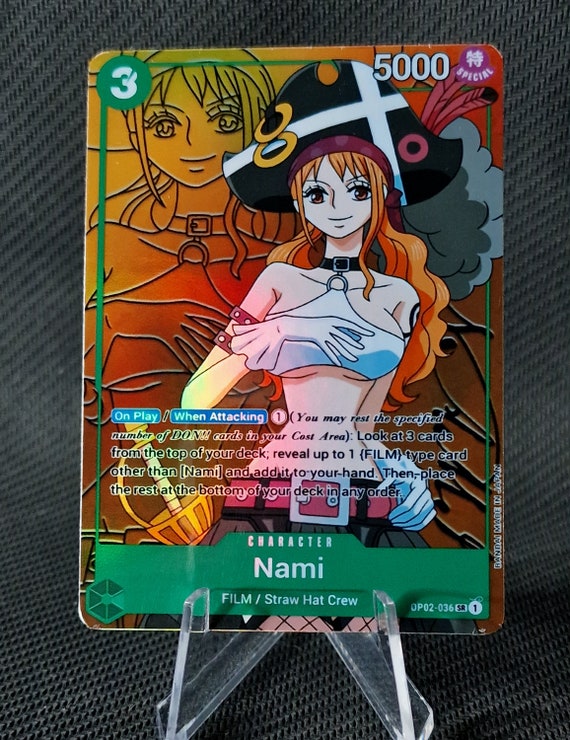 One Piece Proxy Card Holo - Nami OP02-036 Character - Etsy