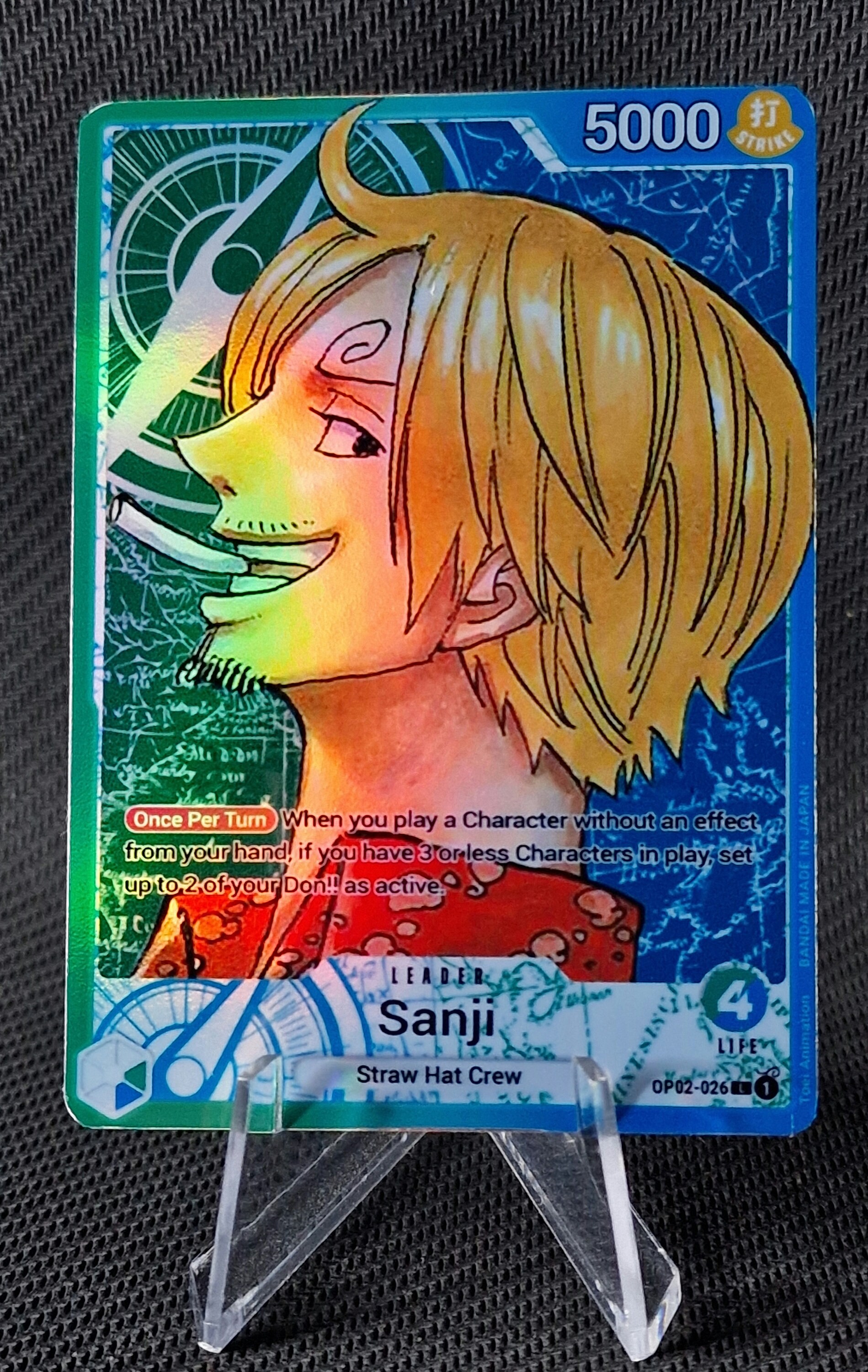 One Piece Proxy Card Holo - Sanji OP02-026 Alt Art - Etsy