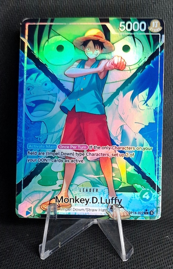 One Piece Proxy Card Holo - Monkey D. Luffy Leader OP16-022 Alt
