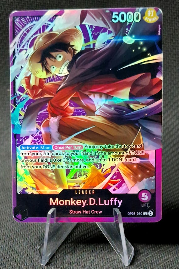 One Piece Proxy Card Holo - Monkey.d.luffy OP05-060 Leader Sound