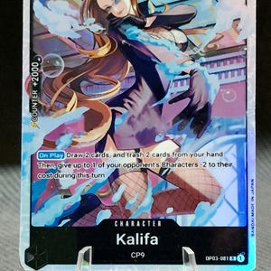 One Piece-Ersatzkarte Holo – Kalifa OP03-081 Charakter Dash Pack alternative Kunst