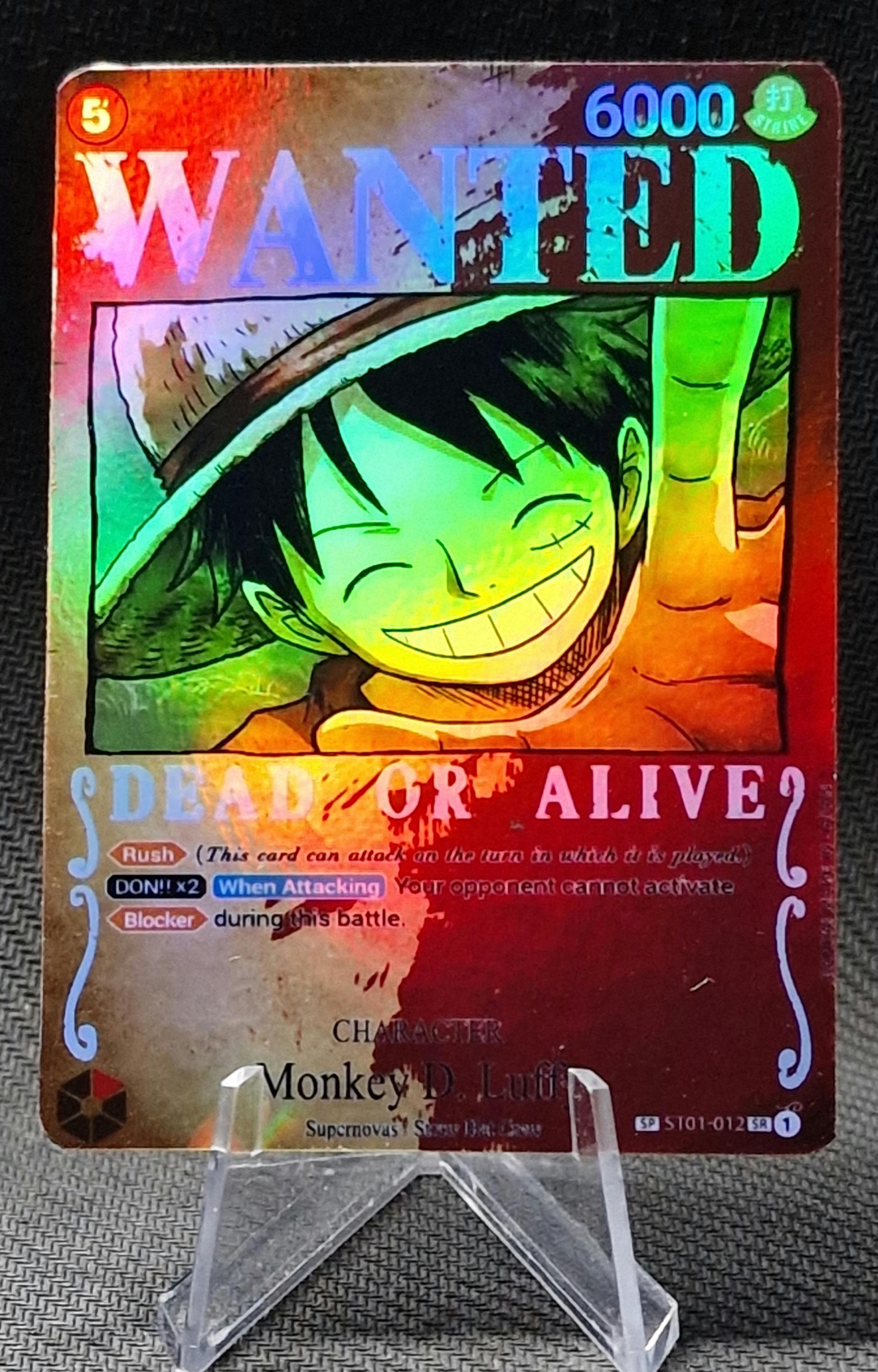 One Piece Proxy Card Holo - Monkey D. Luffy ST01-012
