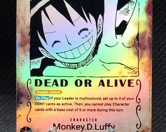 One Piece Proxy Card Holo - Monkey.d.luffy OP13-118 Character Alt