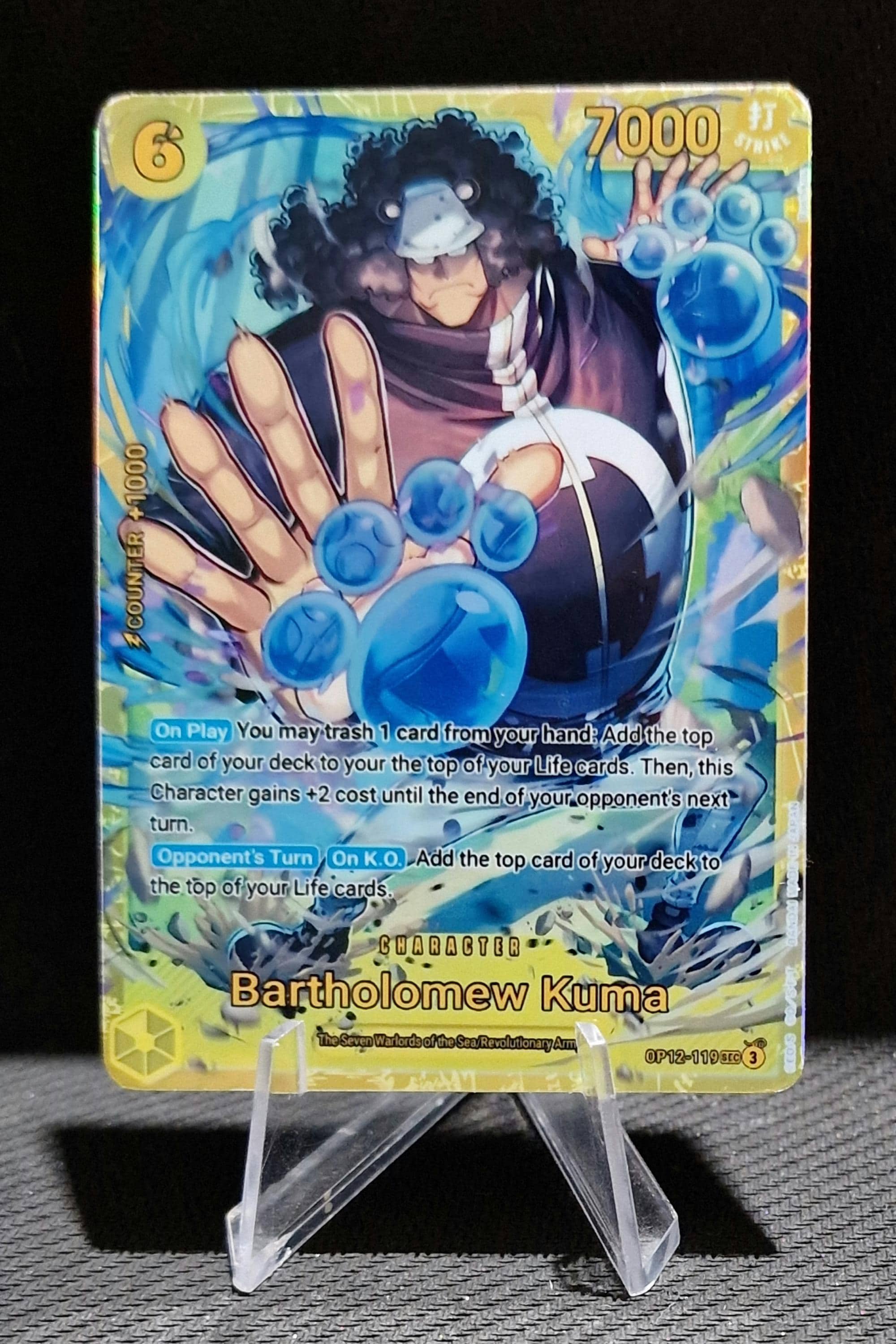 One Piece Character Custom Card Proxy Bartholomew Kuma OP12-119