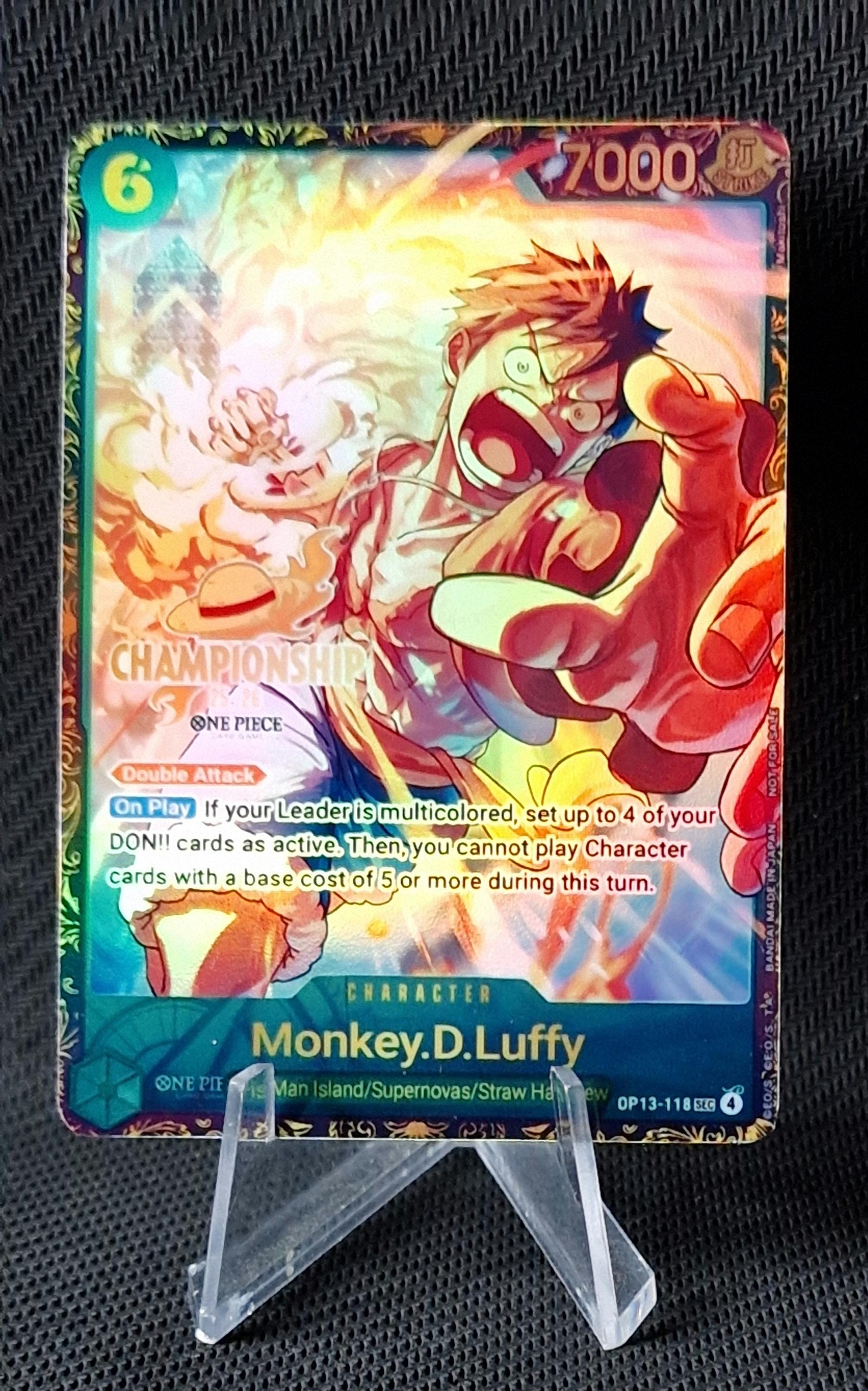 One Piece Proxy Card Holo - Monkey.d.luffy OP13-118 Character