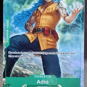 One Piece proxykaart Holo - Adio P-078 Character Sealed Prize voor het Meet-up-evenement in september 2024 ENG-versie