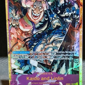 Carte proxy One Piece Holo - Personnage Kaido et Linlin OP08-119