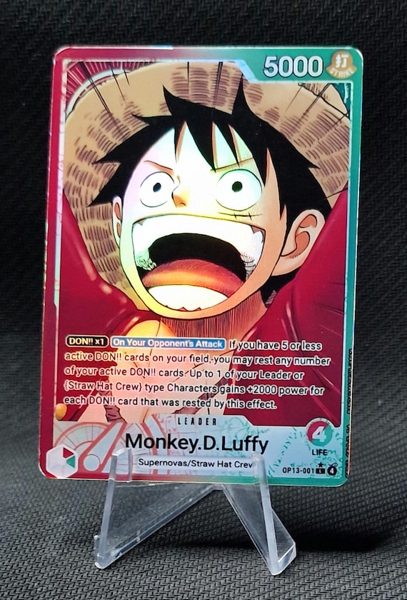 One Piece Proxy Card Leader Holo - Monkey.d.luffy OP13-001 Alt Art