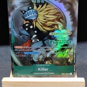 One Piece-Ersatzkarte Holo – Killer OP01-039 Finalist der Meisterschaft 2023