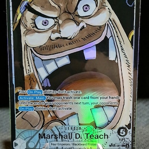 One Piece proxykaart Holo - Marshall D. Teach Leader OP09-081 Alt art
