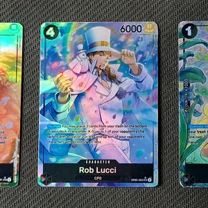 One Piece-Proxykarte Holo – Rebecca Rob Lucci Mansherry – OP05 Charakter