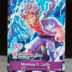 One Piece proxy card Holo - Monkey D. Luffy P-041 Games Fest 23-24 ENG version