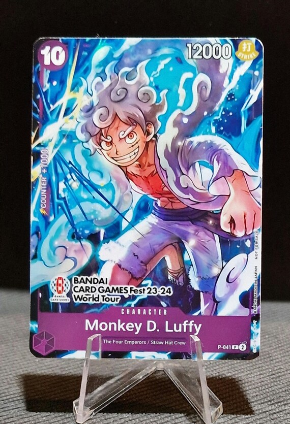 One Piece Proxy Card Holo - Monkey D. Luffy P-041 Games Fest 23-24