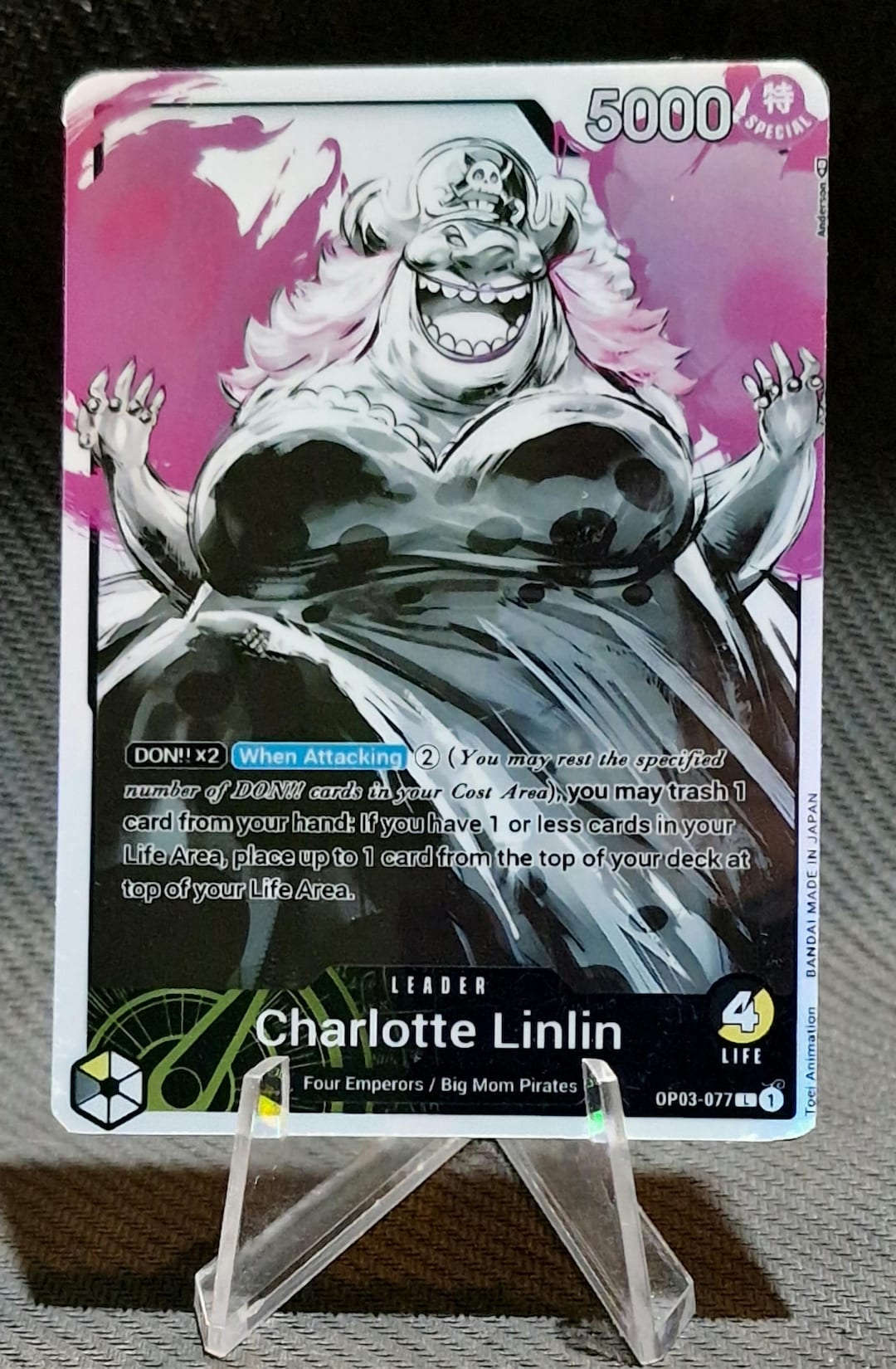 One Piece Proxy Card Holo - Charlotte Linlin Leader OP03-077 Alt Art - Etsy One Piece Proxy Card Holo - Charlotte Linlin Leader OP03-077 Alt Art - Etsy