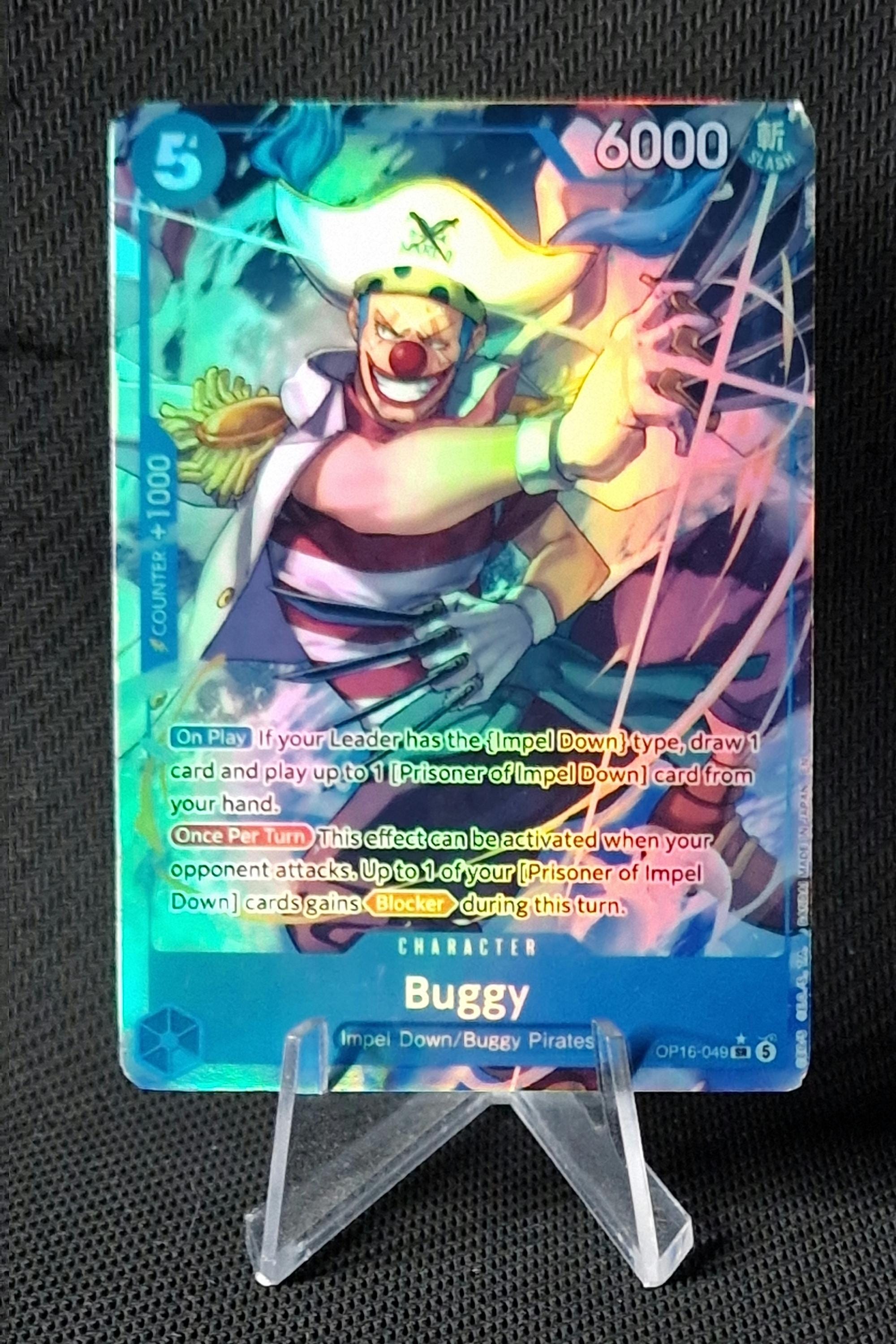 One Piece Proxy Card Holo - Buggy OP16-048 Alt Character - Etsy