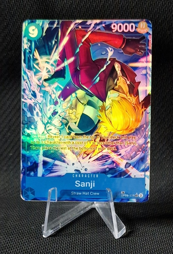One Piece Proxy Card Holo - Sanji OP06-119 Character Treasure Rare