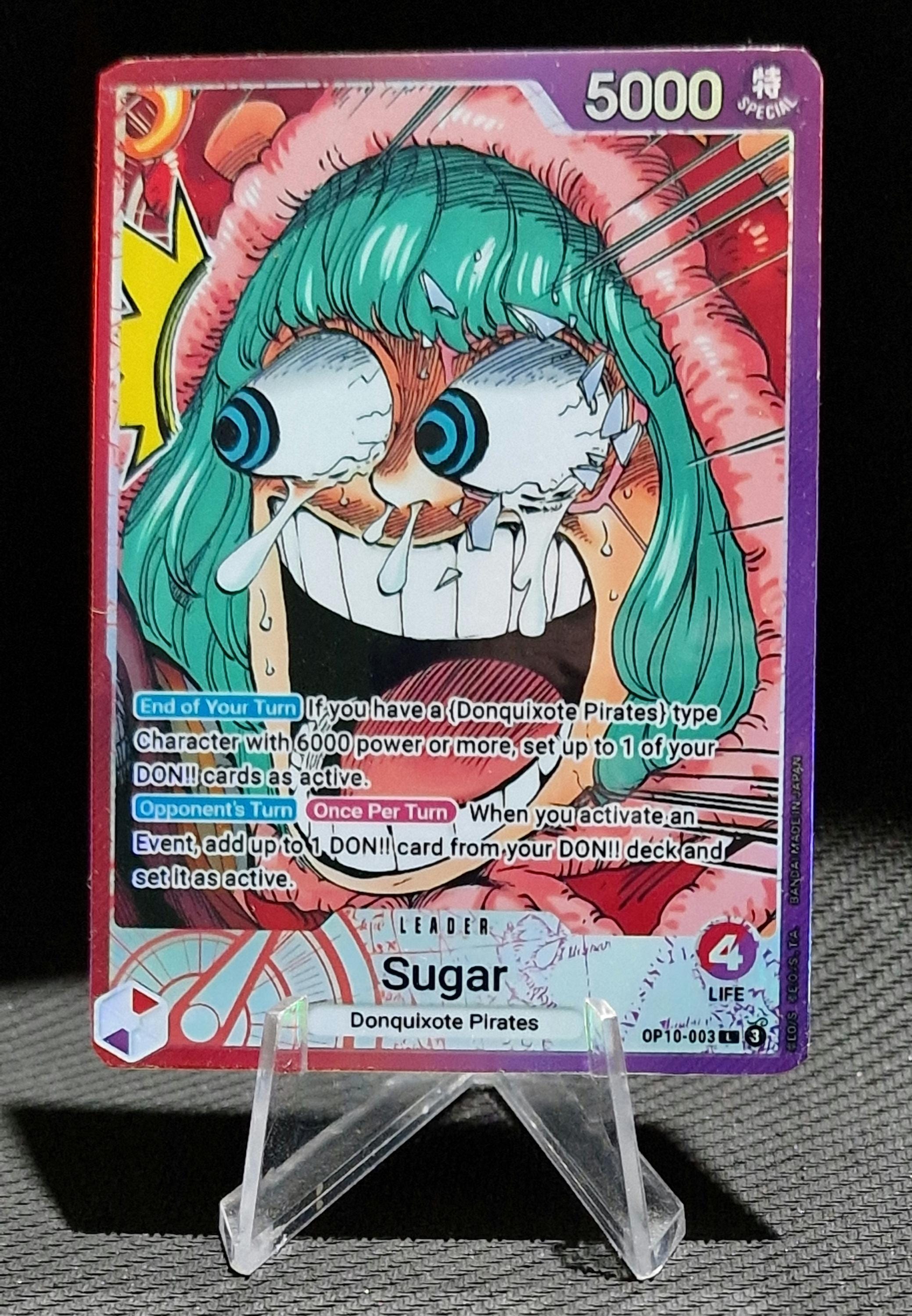 one piece tcg sugar deck - Custom Alt Art Leader *foil* & *emboss* The item may be similar but not exactly the same as the image (e.g One Piece BASE SHOP Limited