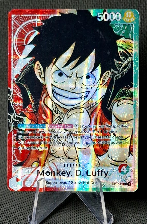 ルフィ　バースデー　ポートレート OP12 LEGACY OF THE MASTER!!! Rayleigh and Luffy ENG prints