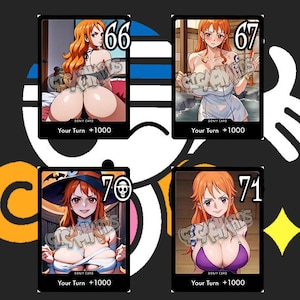 Une pièce DON !! - Carte personnalisée - Fait main - Nami set 2