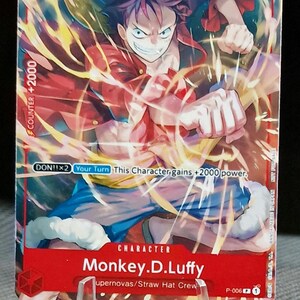 One Piece proxy card Holo - Monkey.D.Luffy P-006 Character Tournament Pack Vol.1