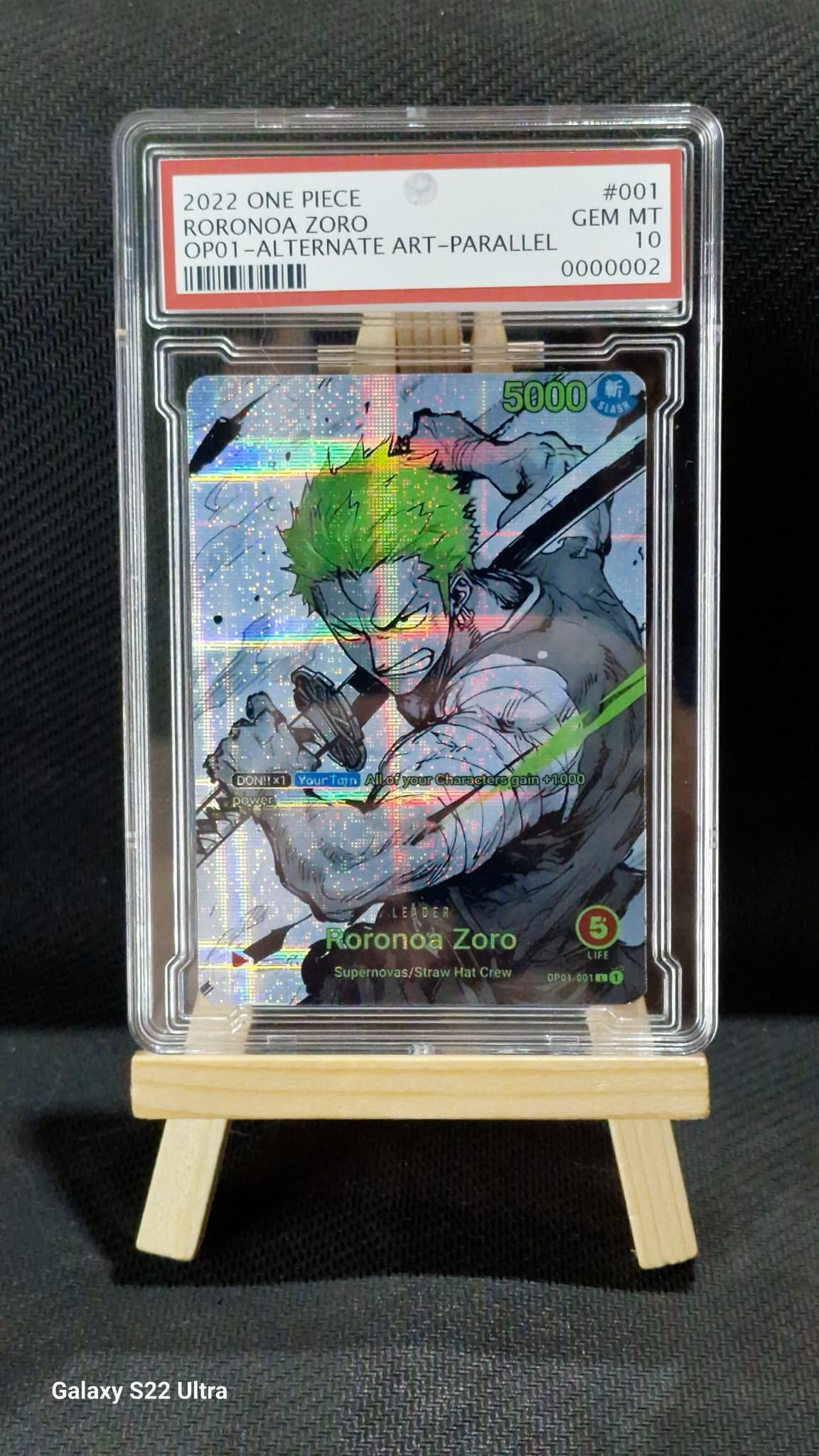 One Piece Card Waifu Leader Art Proxy Gem Mint 10 Crocodile
