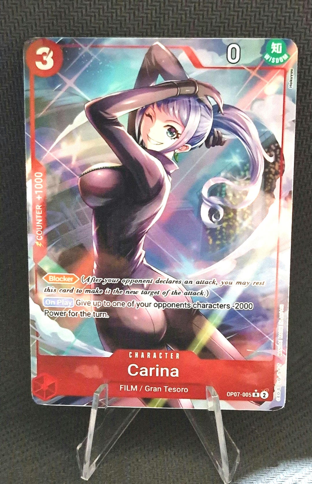 One Piece Proxy Card Holo Carina OP07005 Character Etsy