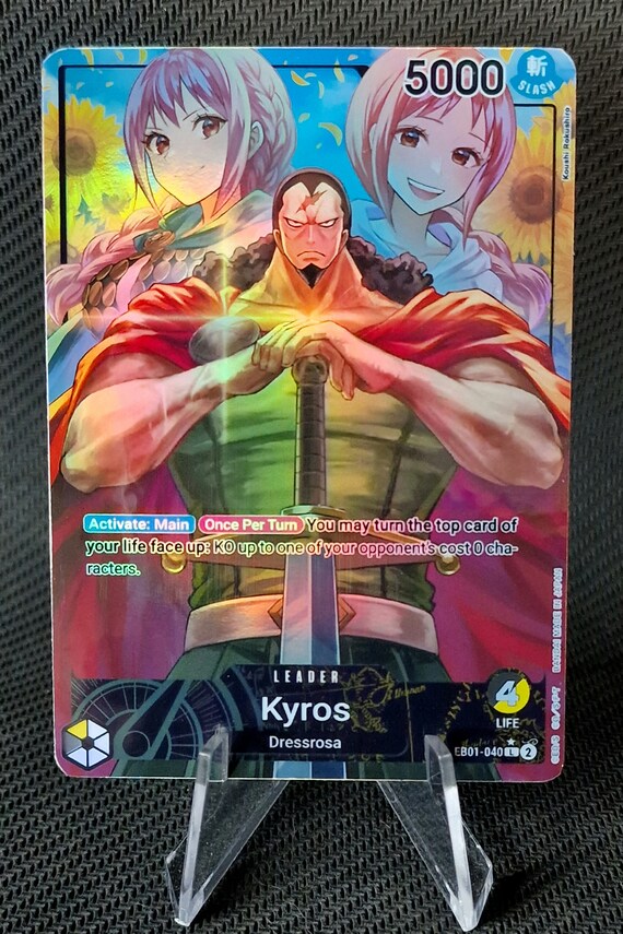 One Piece Proxy Card Holo - Kyros Leader EB01-040 Alt Art - Etsy
