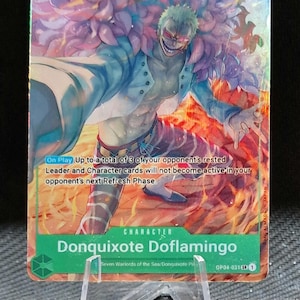 Carte proxy One Piece Holo - Personnage Donquixote Doflamingo OP04-031