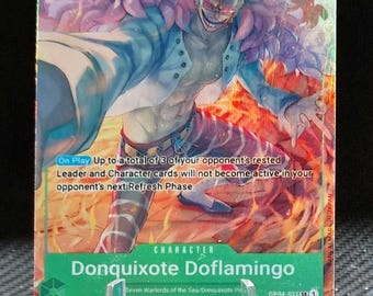 One Piece proxy card Holo - Donquixote Doflamingo OP04-031 character