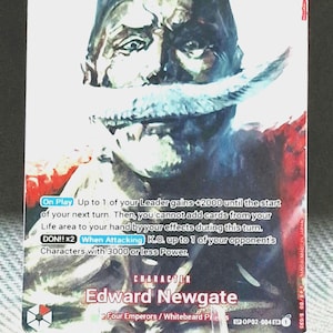 One Piece proxy card Holo - 0uki Edward.Newgate P02-004 Special Character OP04