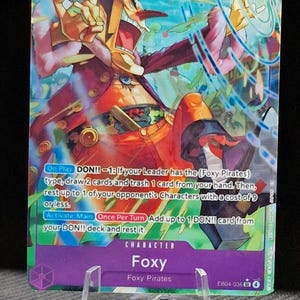 one piece tcg foxy deck Playmat Official One Piece trading card featuring the Aure Seas Seven theme. EB02-SP(OP07-059) Foxy (L)