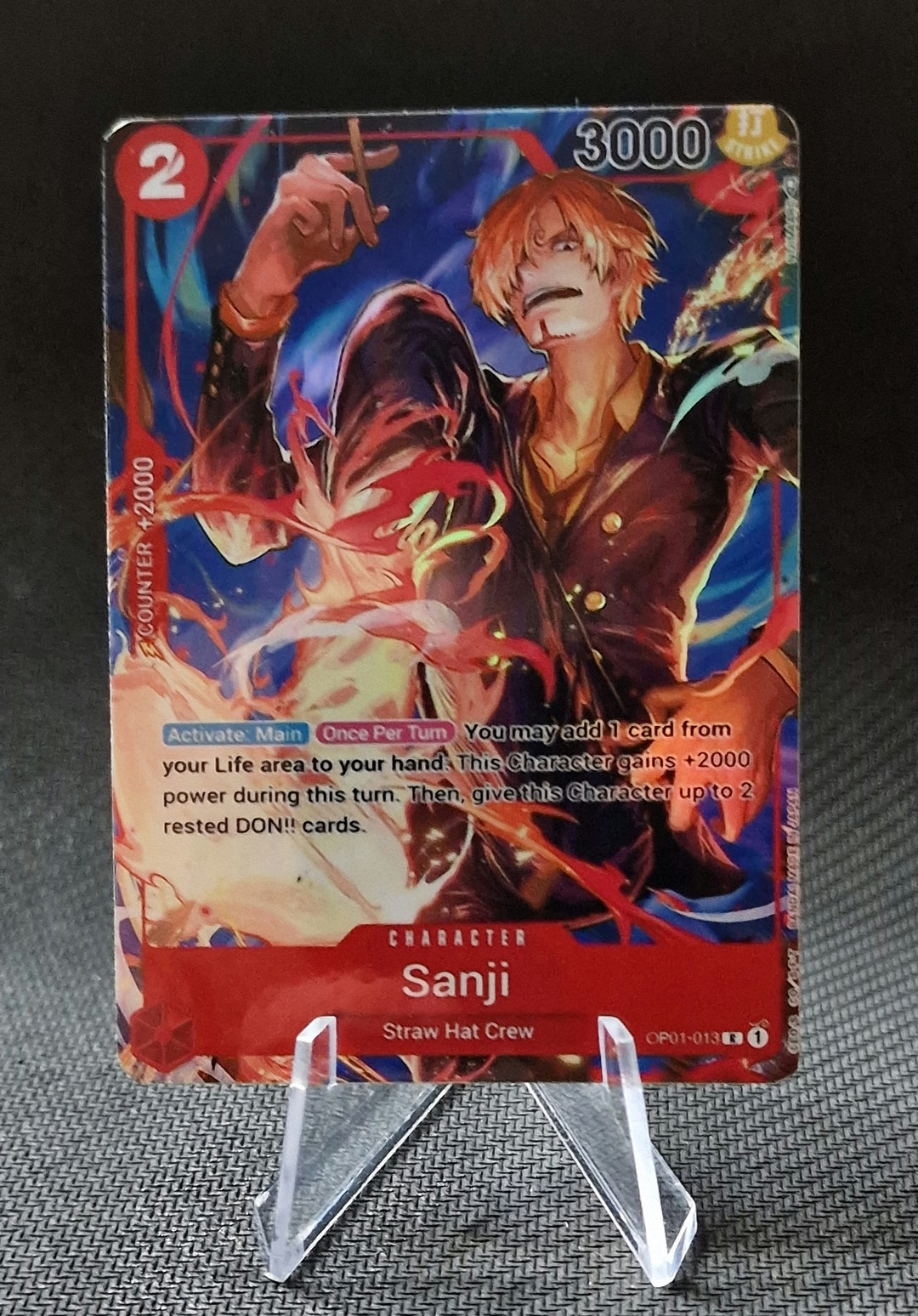 One Piece Proxy Card Holo - Sanji OP01-013 Character - Etsy