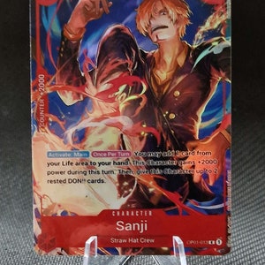 One Piece-Ersatzkarte Holo – Charakter Sanji OP01-013
