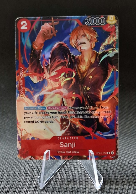 One Piece Proxy Card Holo - Sanji OP01-013 Character - Etsy