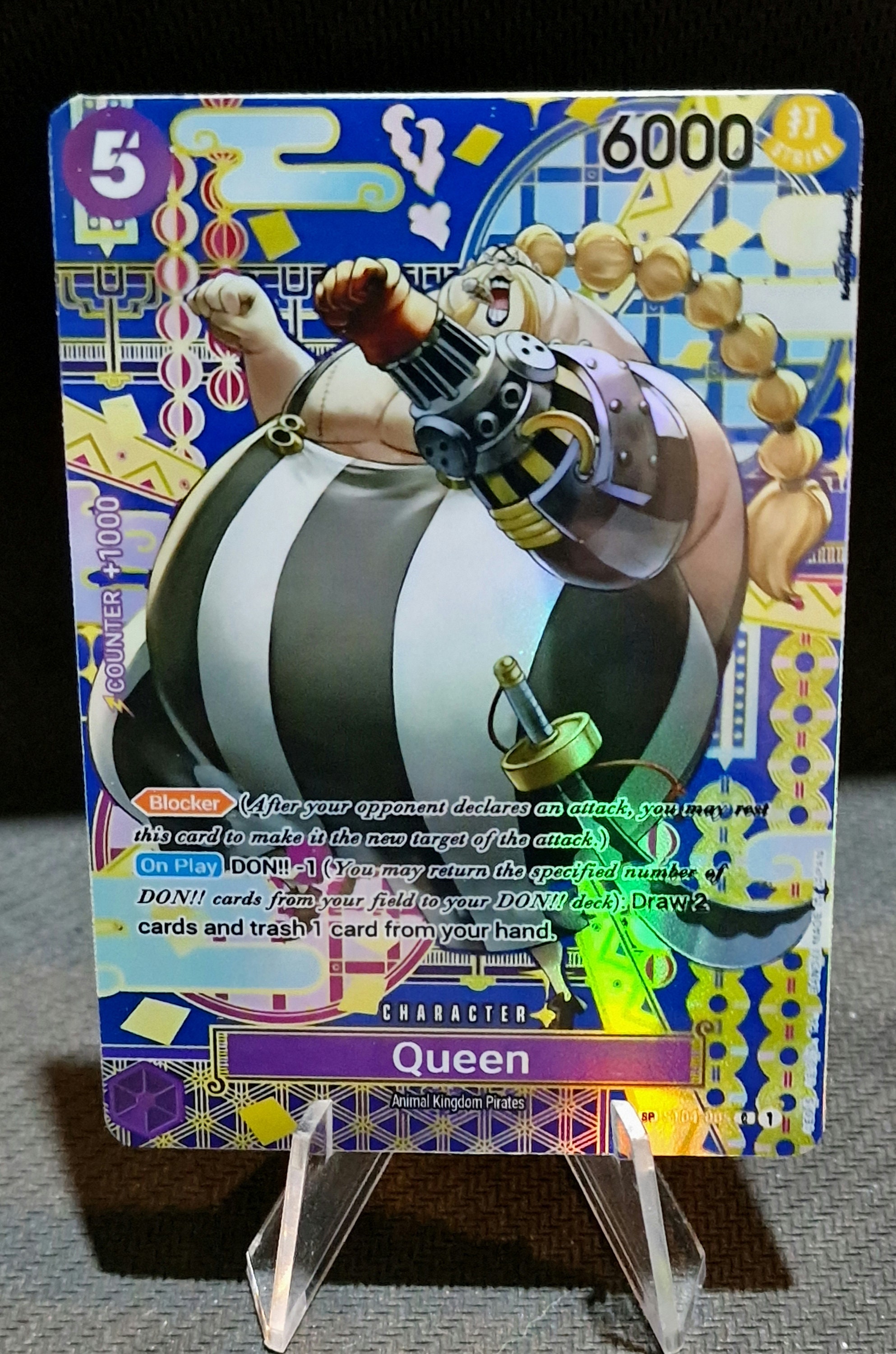 One Piece Proxy Card Holo - Queen ST04-005 Special Character