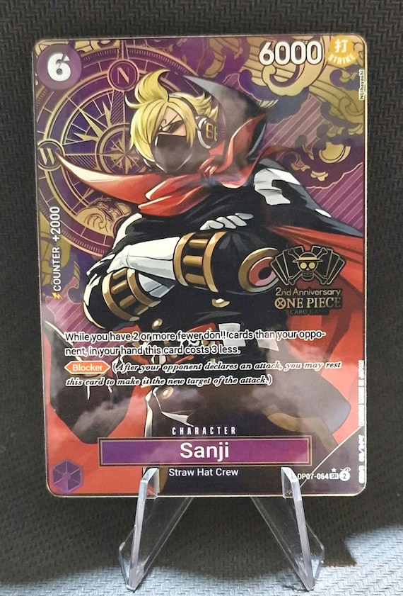 One Piece Proxy Card Holo - Sanji OP07-064 Character Second