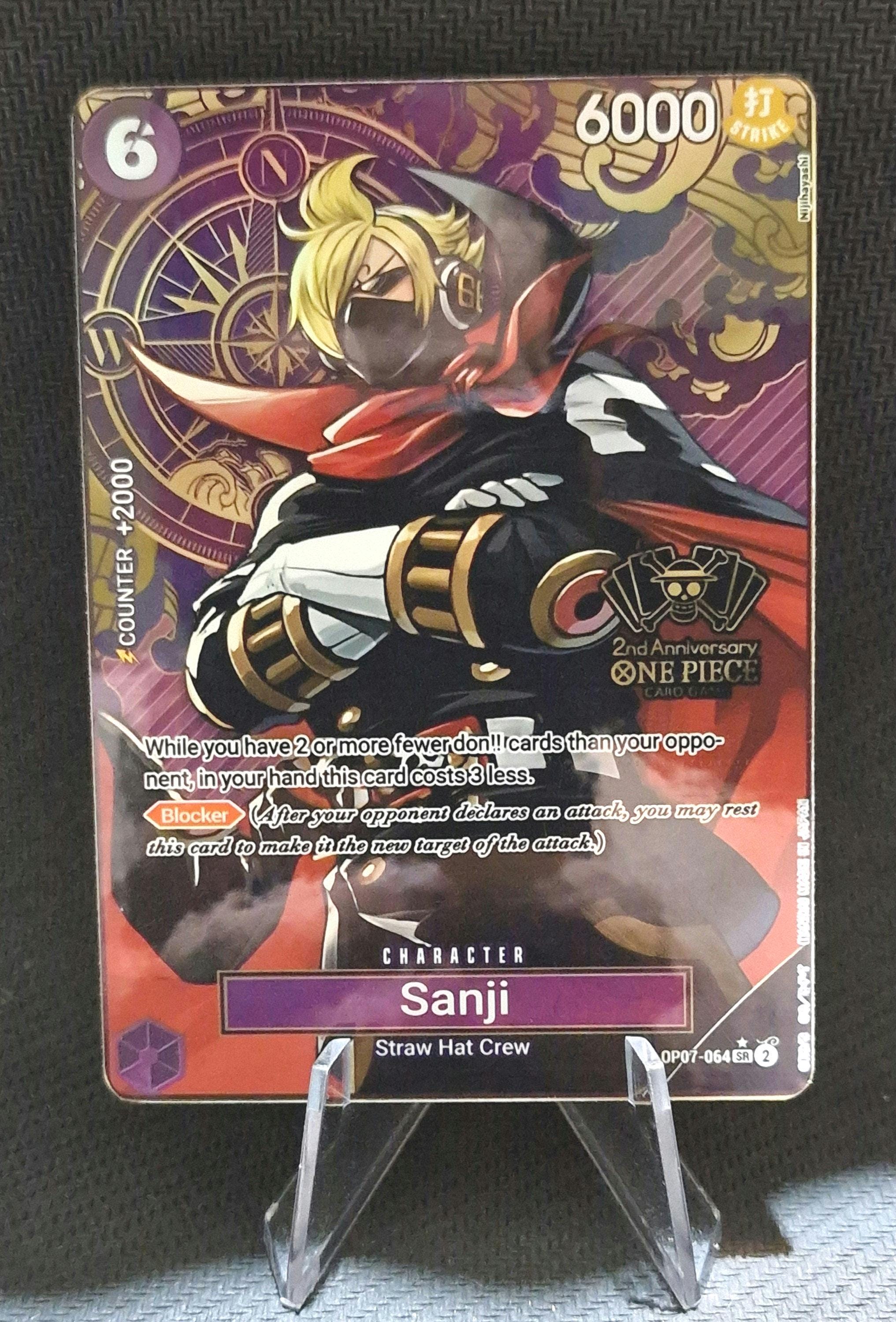 ワンピース プロキシカード ホロ - サンジ OP07-064 キャラクター2周年