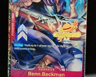 One Piece Proxy Card Holo - Benn Beckman OP09-009 Character