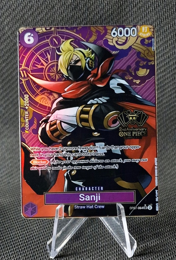 Buy One Piece Proxy Card Holo - Sanji OP07-064 Character Buy One Piece Proxy Card Holo - Sanji OP07-064 Character