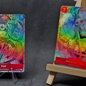 One Piece Proxy-Karte Holo – Pell Nefertari Vivi – OP04 Charakter Blau