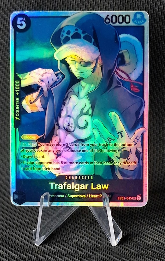 One Piece Proxy Card Holo - Trafalgar Law EB02-045 Character - Etsy
