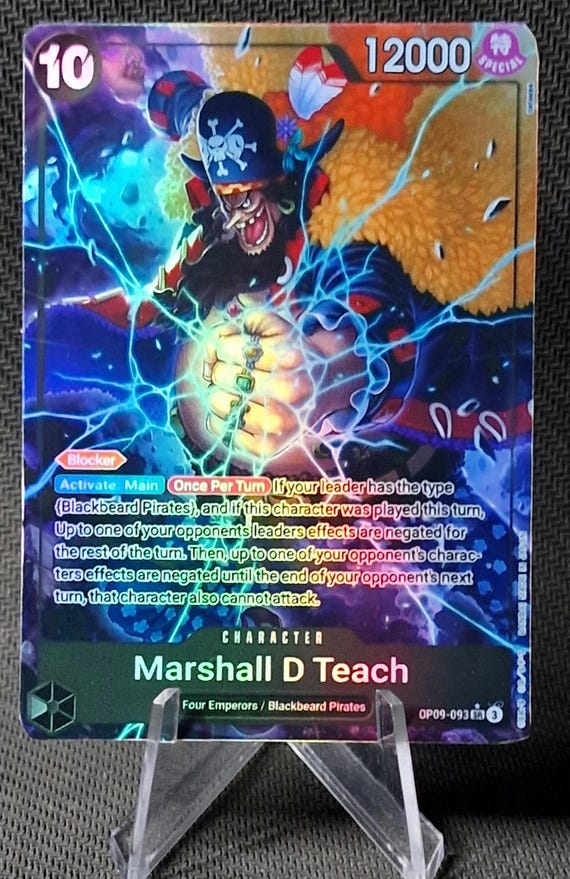 One Piece Proxy Card Holo - Marshall D Teach OP09-093 Character