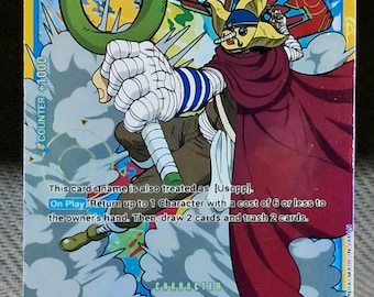 Carta proxy de One Piece Holo - personagem Sogeking OP03-122