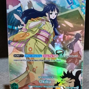Carte proxy One Piece Holo - Okiku OP01-035 Personnage spécial OP07