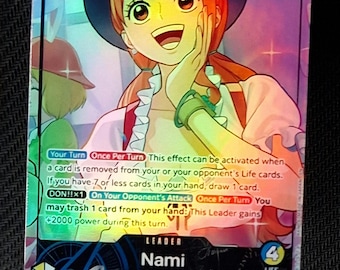 One Piece Proxy Card Leader Holo - Nami OP11-041 Alt Art Whole